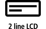 2 line LCD